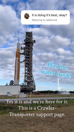 National Air and Space Museum on Instagram: "It took nearly 12 hours, but the Artemis II rocket made it to the launch pad yesterday at 6:42 pm, thanks to the hard work of Crawler-Transporter 2 (and the whole team at NASA!)."