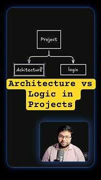 Architecture vs Logic in Projects #coding #programming