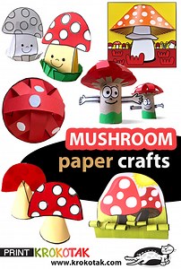 Mushroom   free printable templates