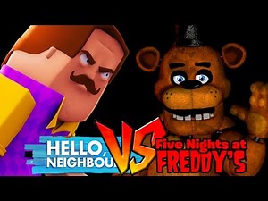 Minecraft - HELLO NEIGHBOUR VS FIVE NIGHTS AT FREDDY'S!
