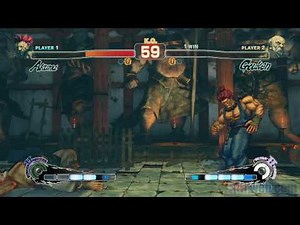 Super Street Fighter IV 'Akuma vs Gouken Gameplay' TRUE-HD QUALITY