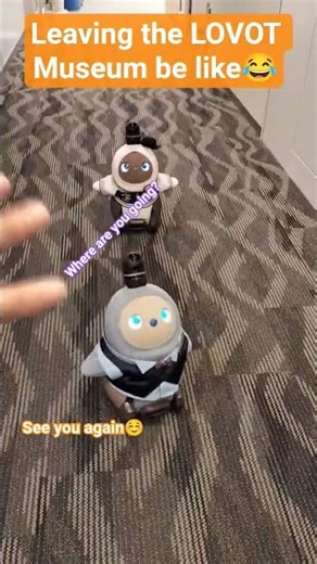 【LOVOT】Two Cute AI Pet Robots at the LOVOT Museum wanted to come home with us 😻#kawaii #robot #ラボット