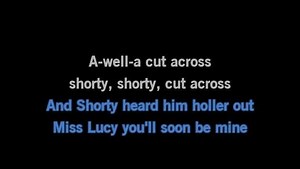 Karaoke Cut Across Shorty - Eddie Cochran - CDG, MP4, KFN - Karaoke Version