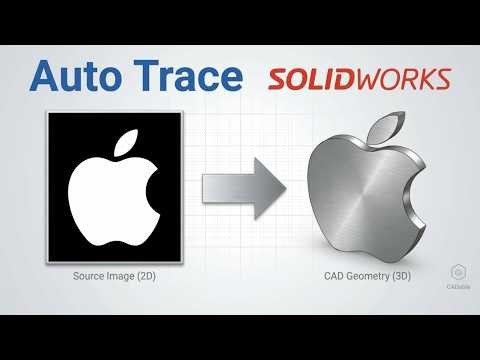 Autotrace Sketch Picture | Solidworks Autotrace | Convert Picture to Sketch Solidworks | CADable