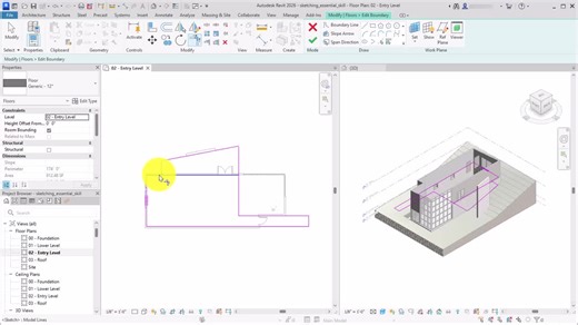Revit Essential Skills - Sketch to define Revit elements | Autodesk
