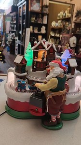 New Arrival... This is a 2019 "Santa's Magic Train" by Hallmark. It is electric and comes in the original box. It has continuous light effects, and press the button to see the trains move and hear the music from "Here Comes Santa Claus" and "Jingle Bells". This 3D Keepsake collection pieceis in great condition. Valued over a $100, our price $47. only 1 available. | My Mother's Memories, home decor & more