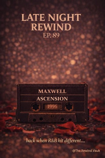 Late Night Rewind EP. 89 🎶 Maxwell – Ascension (1996) Back when R&B really hit different… 🌙✨#TheRewindVault #LateNightRewinds #RnBNostalgia #90sRnB #MaxWell