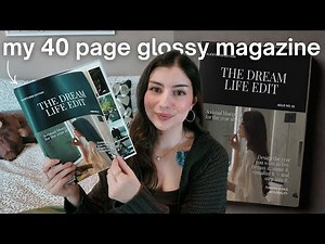 i made a vision board MAGAZINE for 2026 ✨🪩