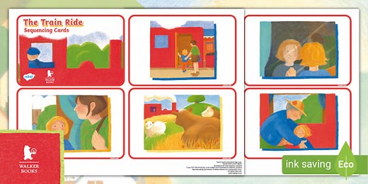 The Train Ride Sequencing Cards