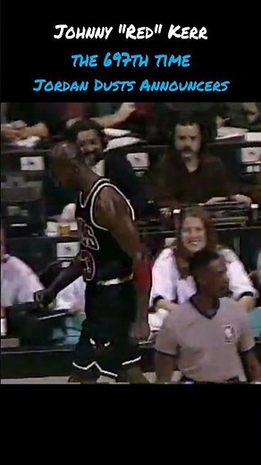 CHALK DUST ATTACK! MJ Blasts Announcers in Black Uniform: "697th Time!" (Johnny Red Kerr Classic)