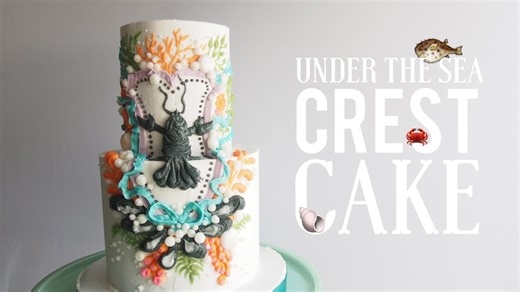 Create an underwater cake that feels like a hidden ocean world