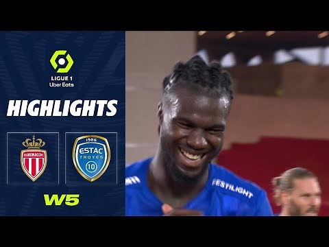 AS MONACO - ESTAC TROYES (2 - 4) - Highlights - (ASM - ESTAC) / 2022-2023