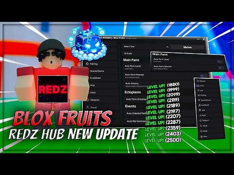 [🌐 CONTROL] Working Redz Hub Script Update – Blox Fruits Script | Auto Farm, Auto Dungeon & More
