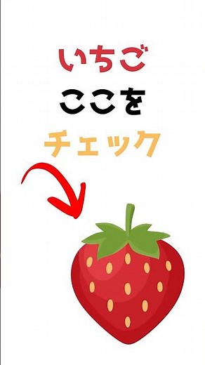 おいしいいちごの見分け方｜買う時のチェックポイント
