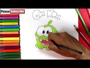 How to draw my OM NOM (Cute the Rope) | Cómo dibujar a Om Nom