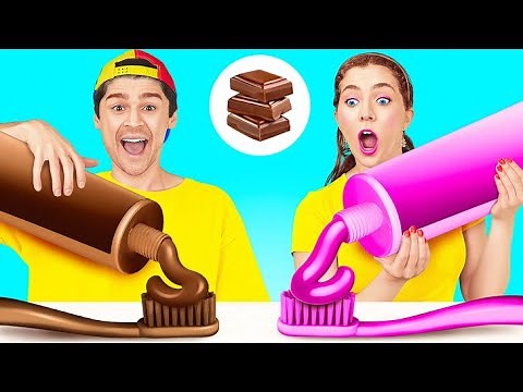 DESAFÍO DE COMIDA REAL VS FALSA || Los Mejores Desafíos Extremos de Comida