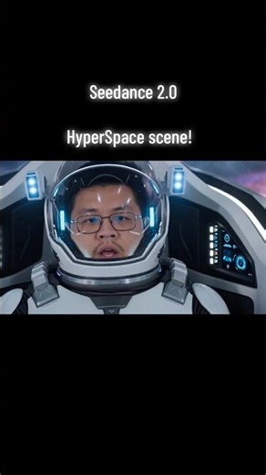 Seedance 2.0- Hyperspace scene! #cinematic #ai #space #scifi #spaceship #shorts #startrek #viral