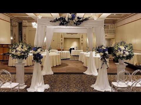 Creating a Wedding Chuppah Canopy | On-Site Ceremony Setup