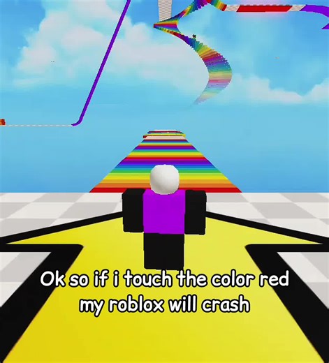 Color Challenge in Roblox: Red Touch Causes Crash