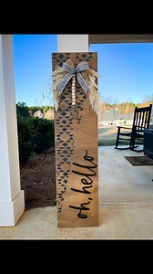 16K views · 132 reactions | Using a stencil from hobby lobby & my glowforge to create an Aztec porch sign | Painted by Mandy | Facebook