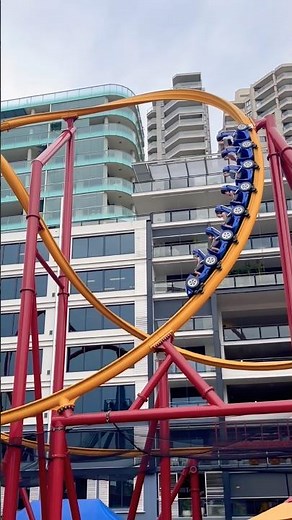 World’s Craziest Roller Coaster Ride at Luna Park Sydney! 😱 #shorts #rollercoaster #themepark