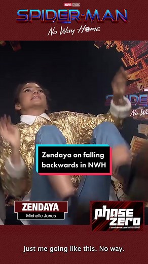 Zendaya Talks About Falling Backwards in Spider-Man: No Way Home