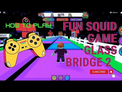 How to play fun squid game glass bridge 2 roblox game