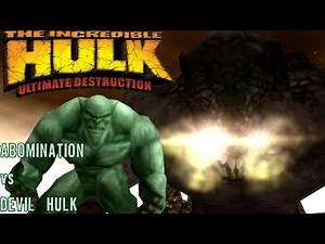The Incredible Hulk: Ultimate Destruction [XBOX] - Abomination vs Devil Hulk