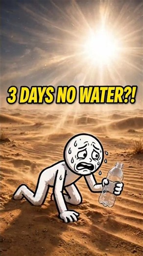 What Happens If You Don't Drink Water For 3 Days #facts #shorts