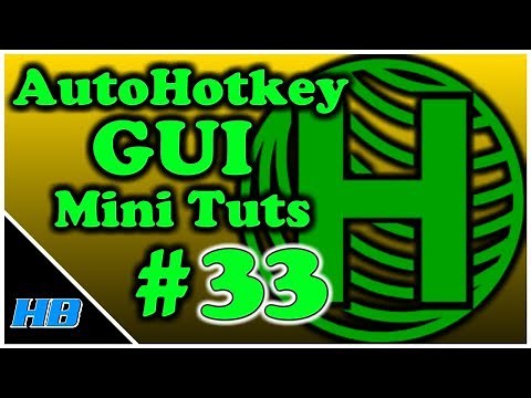 [AHK GUI] AutoHotkey Gui Mini Tut #33 - How To Create A Press / Toggle Button