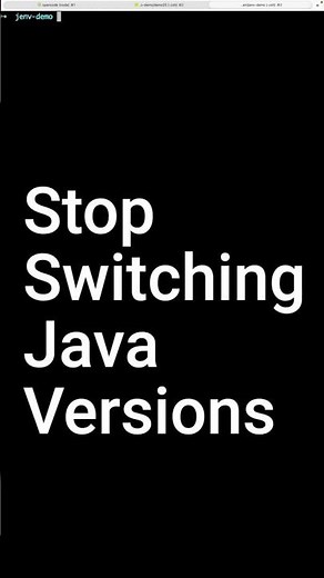 Use jEnv to easily change Java Versions