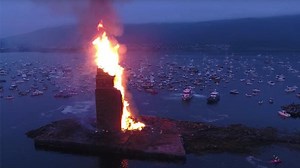 Watch | World’s tallest bonfire burns in Norway