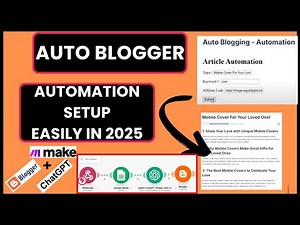 Auto Blogging Made Simple: How to Automate Blogger Posts with ChatGPT in 2025 (Step-by-Step Guide)