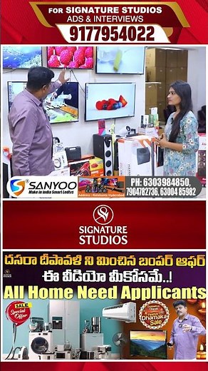 Cheap and Best Sanyoo Smart TV| Buy One Get 10 FREE | Make in india Smart Ledtv |@Signature Studios
