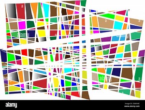 Noise, glitch concept abstract colorful vector illustration. Random rectangles, squares mosaic, tessellation geometric background element, pattern and Stock Vector Image & Art - Alamy