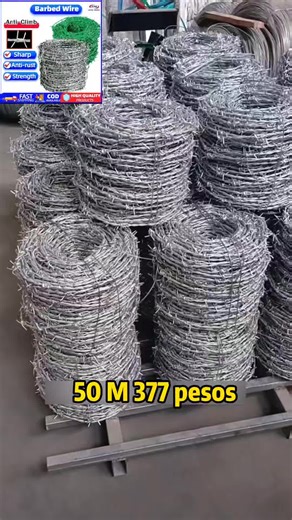 Barbed wire anti rust fence #barbedwire #fence #wire