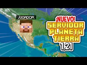 ✅ NUEVO Servidor SURVIVAL de Minecraft del PLANETA TIERRA a ESCALA REAL 1.21! [Java y Bedrock]🤩🔥