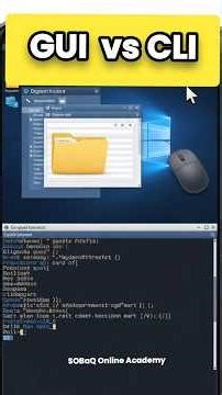 GUI vs CLI Difference in Urdu | SOBaQ Online Academy #sobaqonlineacademy ‪@OnlineTeacher67‬