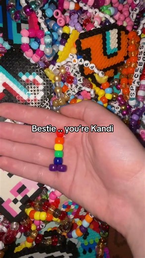 “You’re Kandi” 🌈💀 Pride Kandi #kandi #beads #kandikid