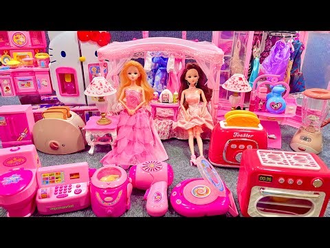 14 Minutes Satisfying with Unboxing Barbie Princess Play House & Kitchen Play Set ASMR｜Review Toys