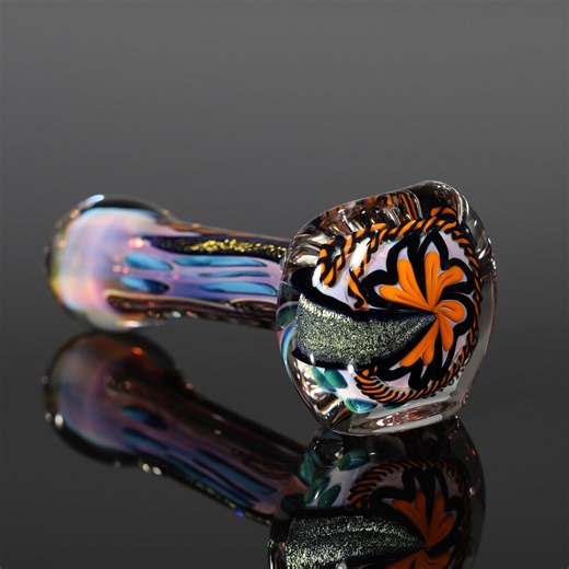 Thick Inside-out Color-changing Glass Pipe With Dichroic Sparkle - Etsy