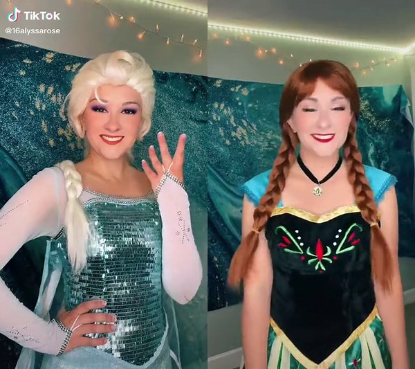 #duet with @16alyssarose #frozen Don’t mess with the sisters #frozen2 #disney #elsa #anna #kristoff #princess #disneyland #disneyworld