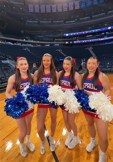 happy big east tournament 🗽 #bigeast #depaul #basketball #cheerleading #bigeasttournament @Providence College Cheer Team