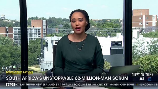 23K views · 664 reactions | Outgoing Springbok coach Jacques Nienaber says the record-setting 4th #RugbyWorldCup title was a collective effort. He was speaking at the Union Buildings where the four-day Trophy Tour got underway. #DStv403 #eNCA | eNCAnews | Facebook