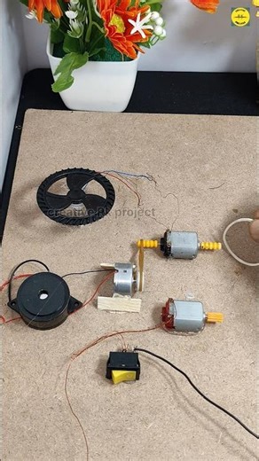 Running Two Different Types Dynamo Generators and Buzzer with A DC Motor _DC Motor |#dcmotor #tech