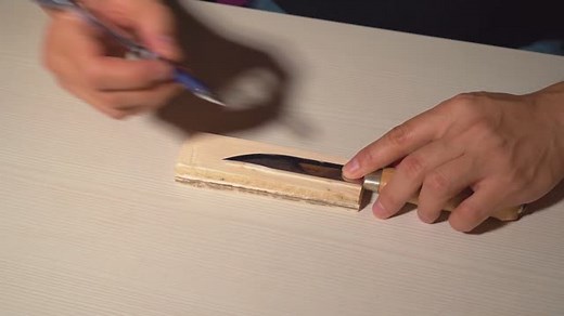 Messerscheiden aus Holz und Leder herstellen 🔪🛠️ | 5-Minuten Tricks