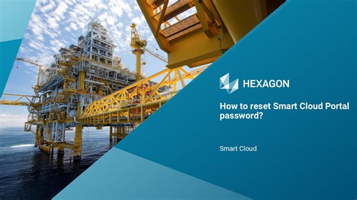 Intergraph Smart Cloud - How to reset Smart Cloud Portal password?
