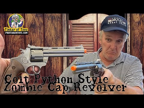 Colt Python Style Zombie Cap Revolver | W123 | 0123 | Gonher