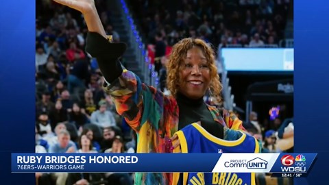 Ruby Bridges honored at Golden State Warriors game during Black History Month