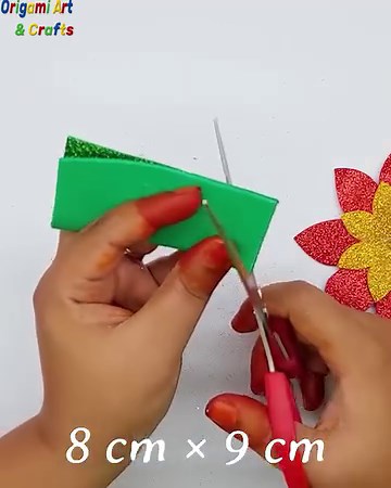 817K views · 17K reactions | Most Beautiful Christmas Bell Making Very Easy Tutorial at Home - Christmas Tree Decorating Ideas With Glitter Foam Paper Bell #Christmas #ornaments #decor | Origami Art & Crafts | Facebook